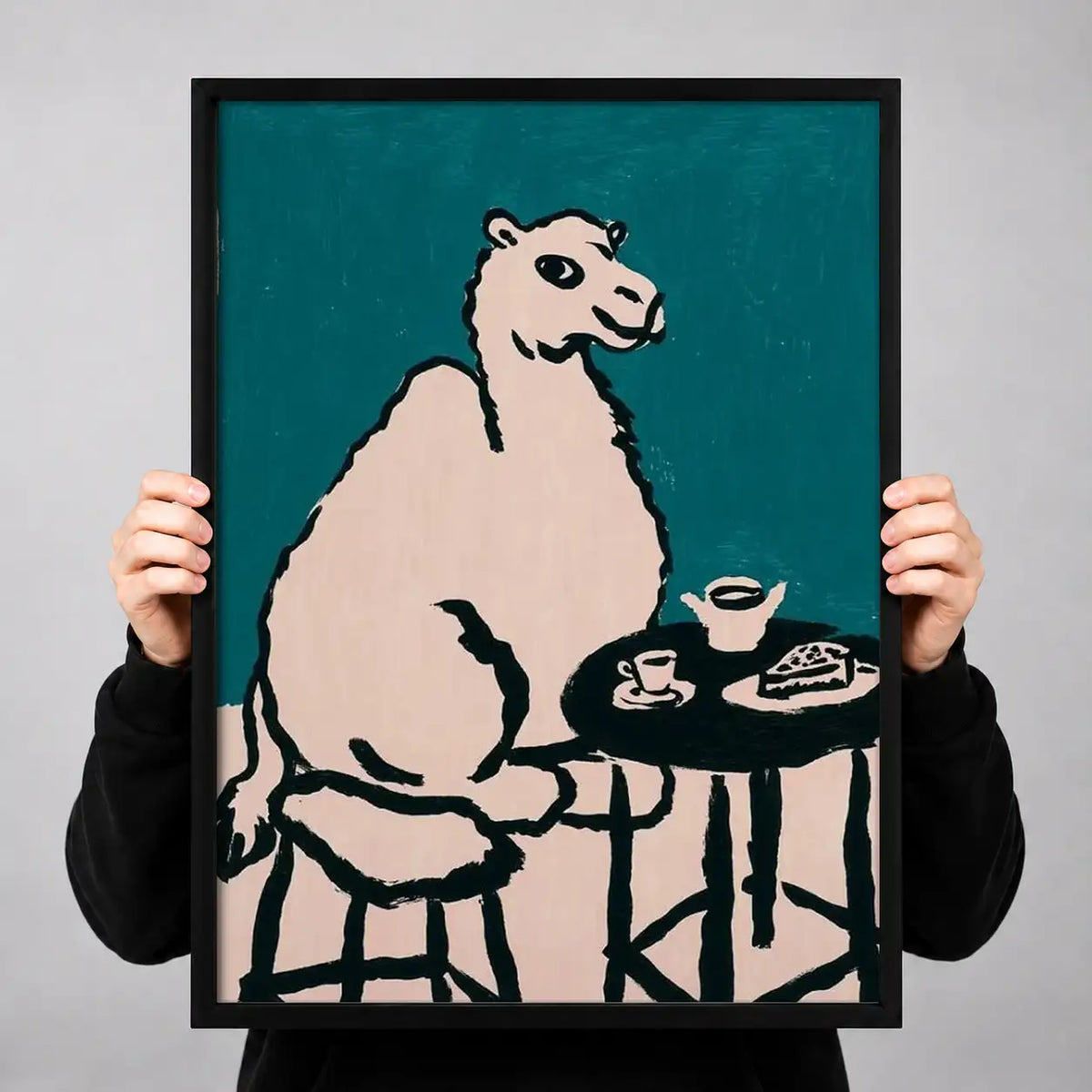 Bear Enjoying Tea and Cakes Wall Art 3
