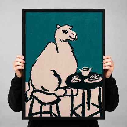 Bear Enjoying Tea and Cakes Wall Art 3
