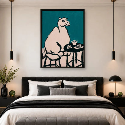 Bear Enjoying Tea and Cakes Wall Art 4