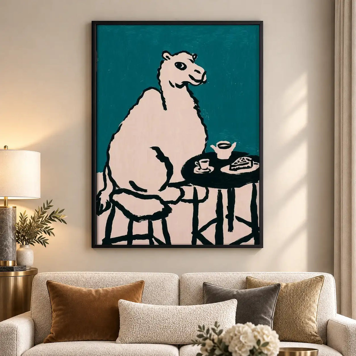 Bear Enjoying Tea and Cakes Wall Art 5