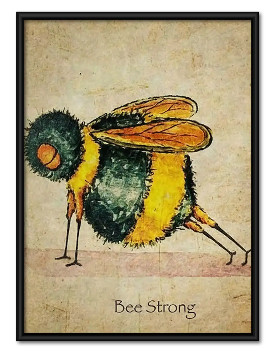 Bee Strong Bumblebee Wall Art 1