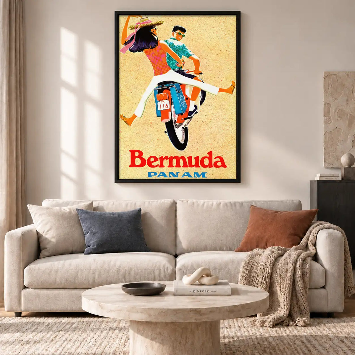 Bermuda Motorcycle Travel Poster Wall Art 2