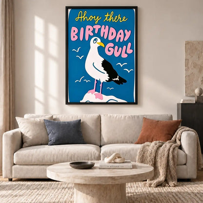Birthday Gull Celebration Wall Art 2