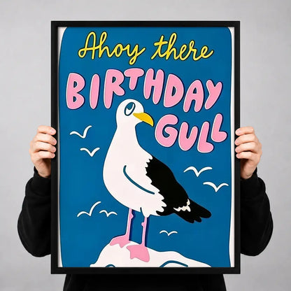 Birthday Gull Celebration Wall Art 3