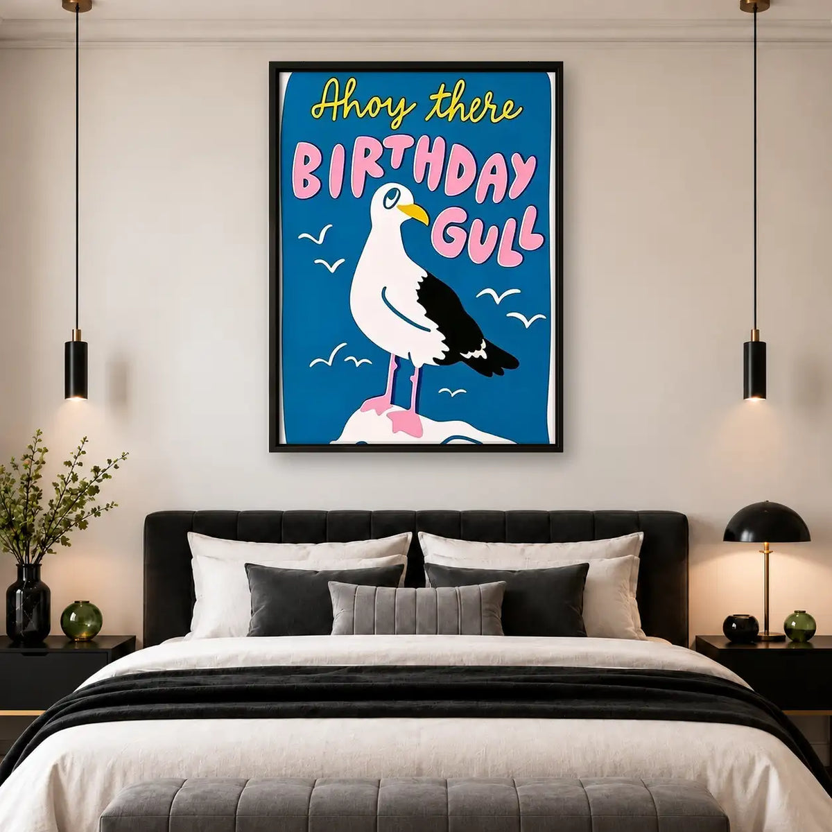 Birthday Gull Celebration Wall Art 4