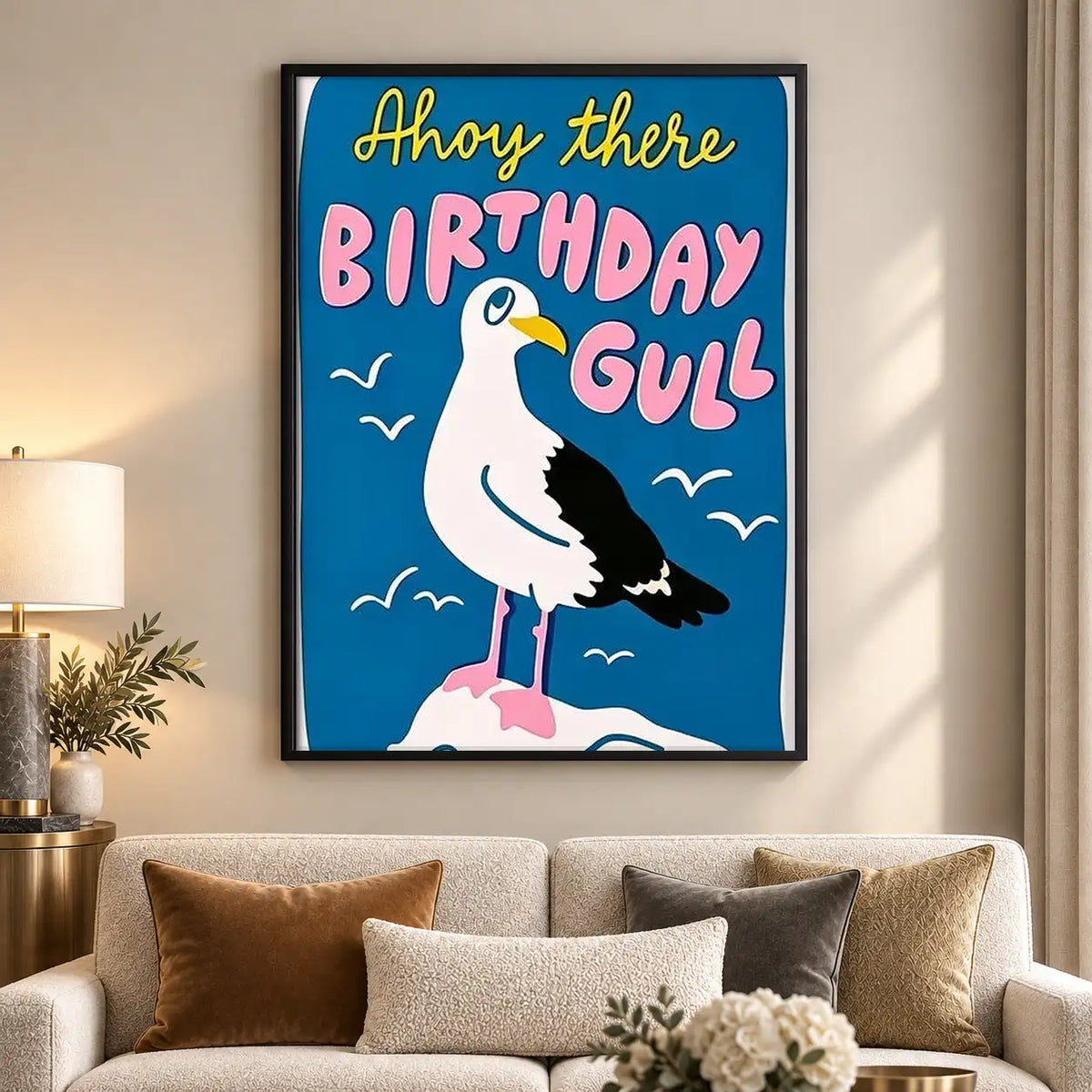 Birthday Gull Celebration Wall Art 5