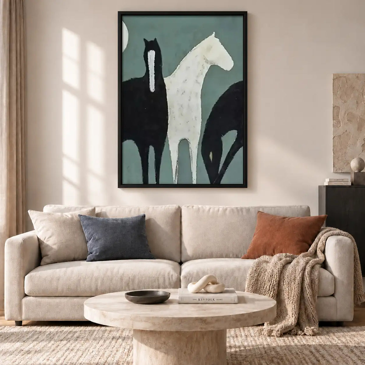 Black and White Cat Silhouette Wall Art 2