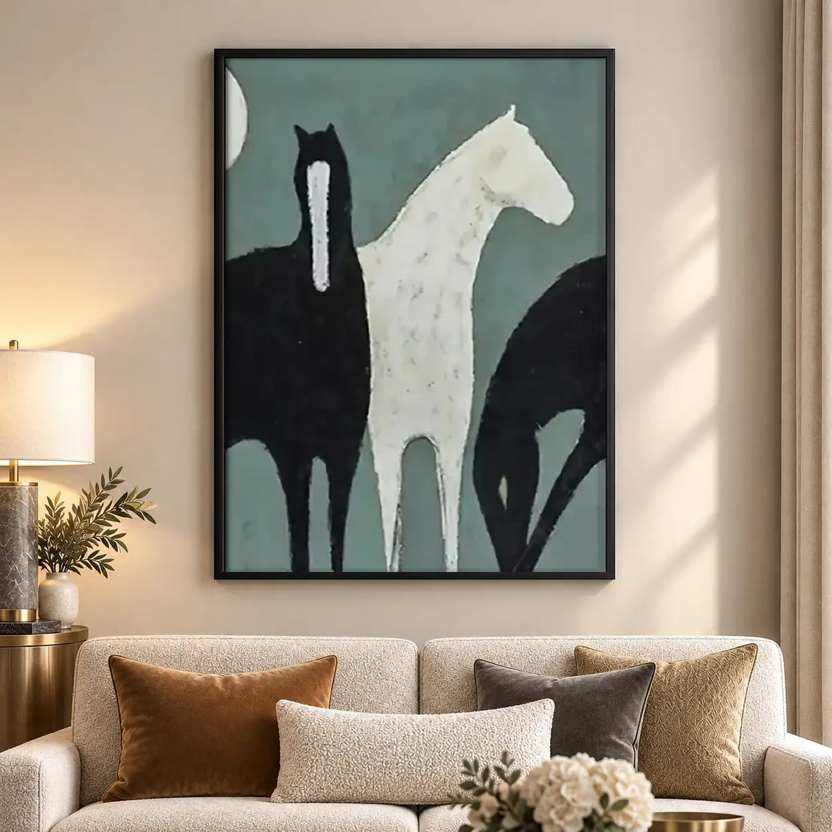 Black and White Cat Silhouette Wall Art 5