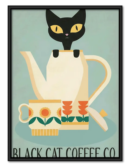 Black Cat Coffee Company Wall Art