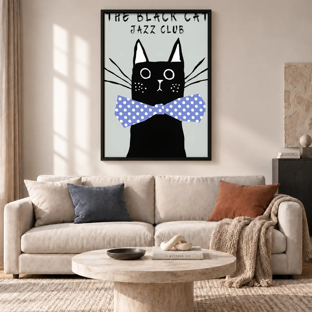 Black Cat Jazz Club Bowtie Wall Art 2