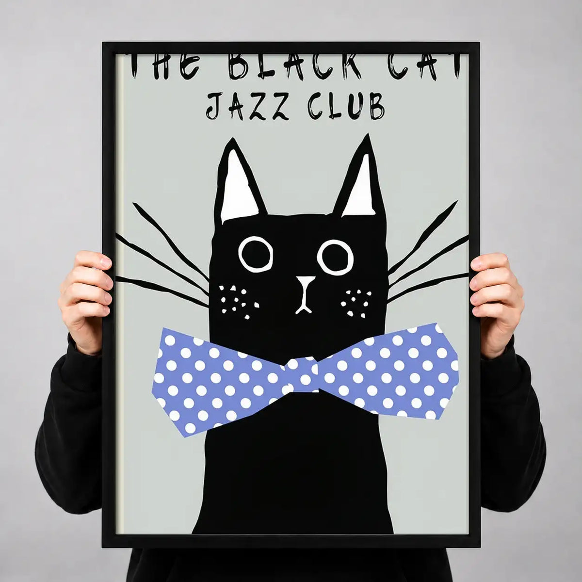 Black Cat Jazz Club Bowtie Wall Art 3