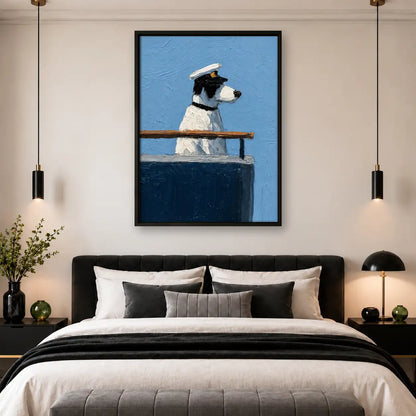 Black Cat Sailor on Deck Wall Art 4