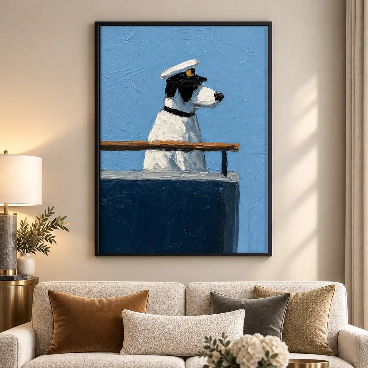 Black Cat Sailor on Deck Wall Art 5