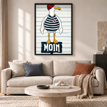 Bonjour Sailor Seagull Wall Art 2