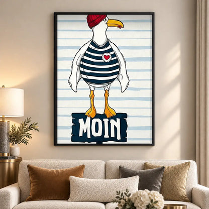 Bonjour Sailor Seagull Wall Art 5