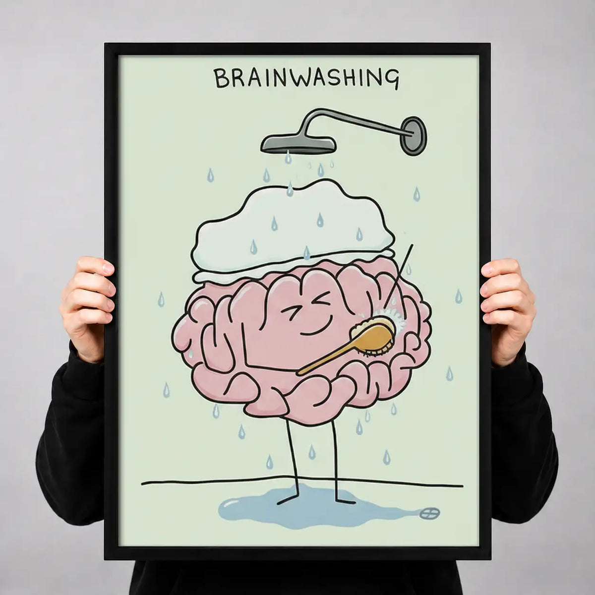 Brainwashing Graphic Illustration Wall Art 3
