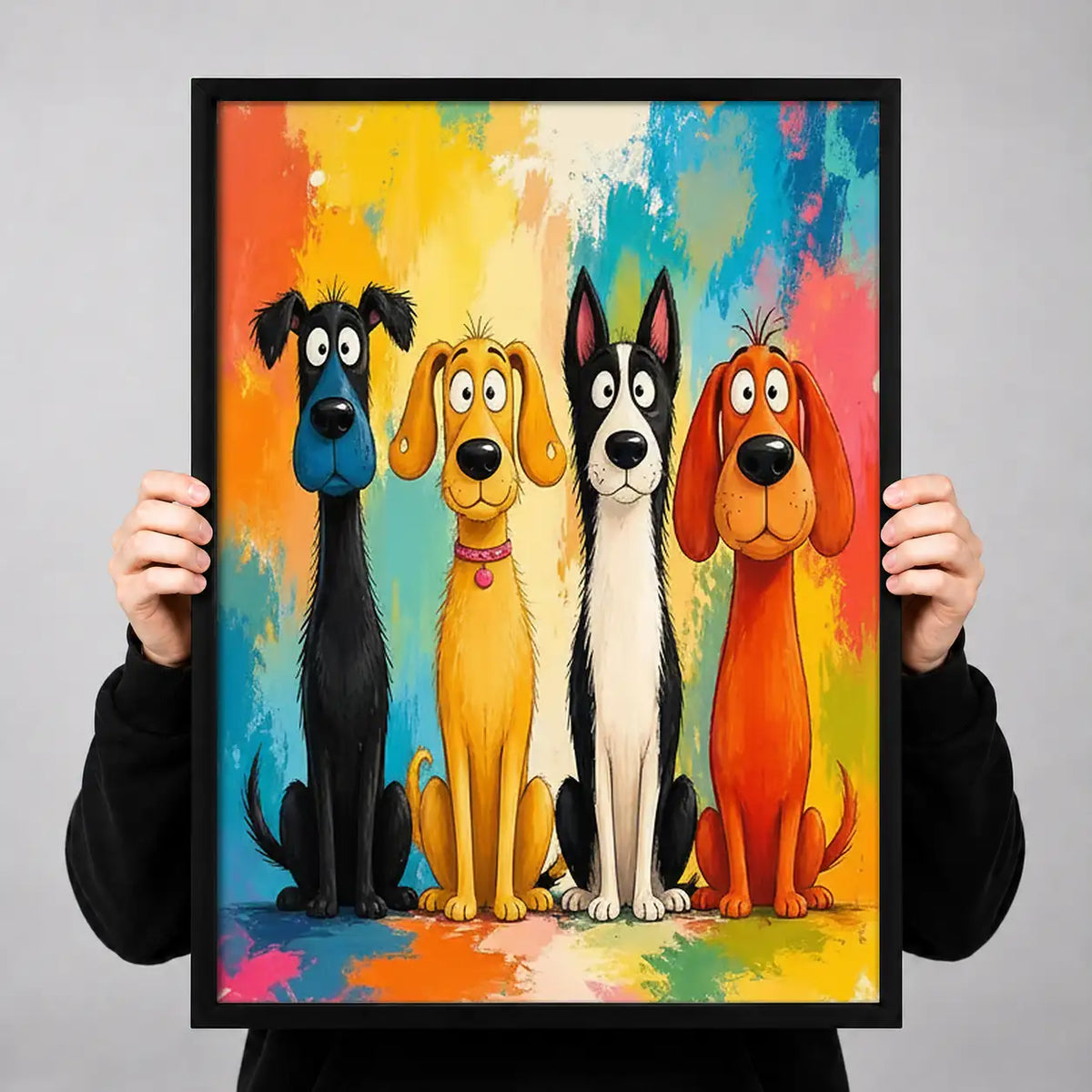 Bright Dog Group Portrait Wall Art 3