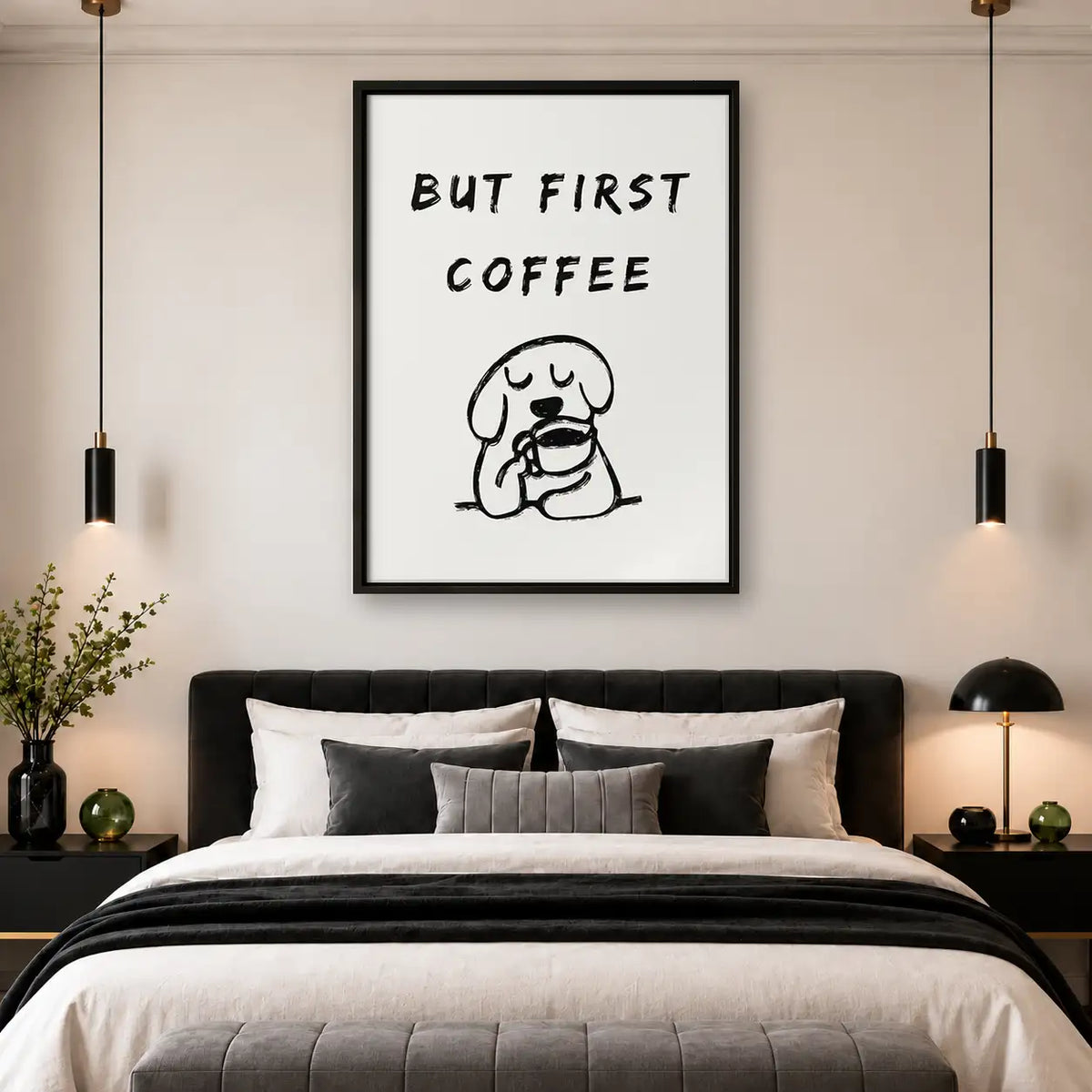 But First Coffee Dog Wall Art 4