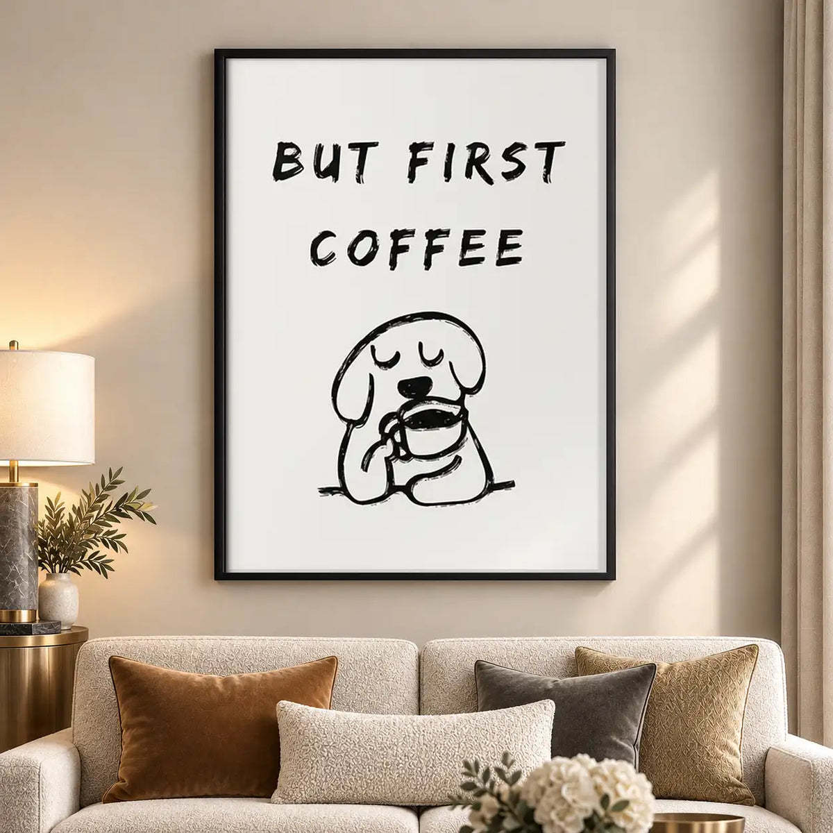 But First Coffee Dog Wall Art 5