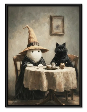 Cat and Mouse Candlelit Dinner Wall Art