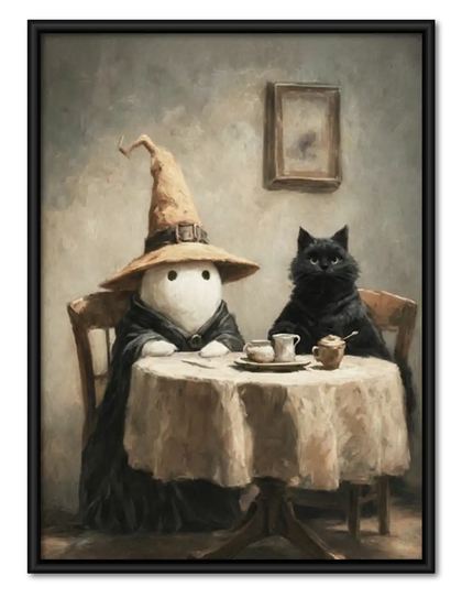Cat and Mouse Candlelit Dinner Wall Art