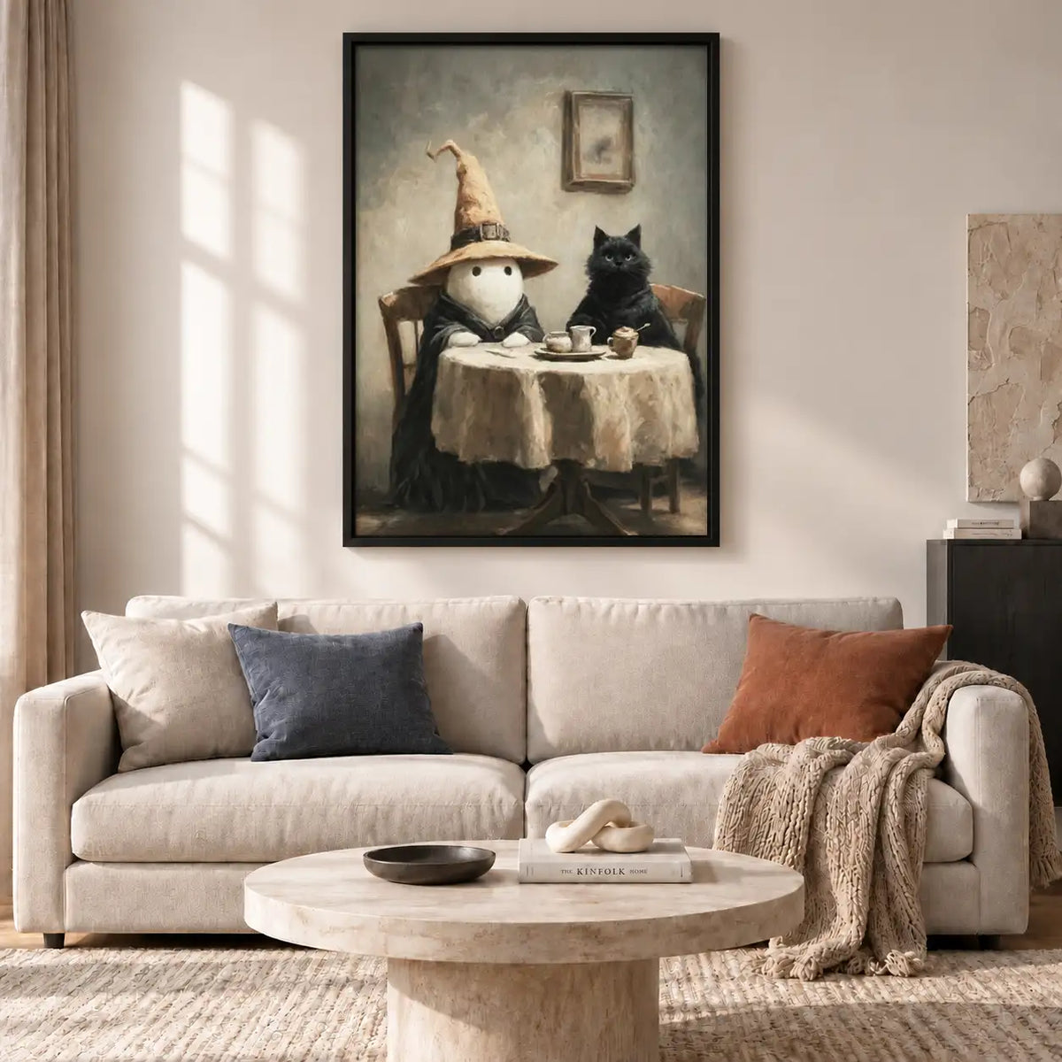 Cat and Mouse Candlelit Dinner Wall Art 2
