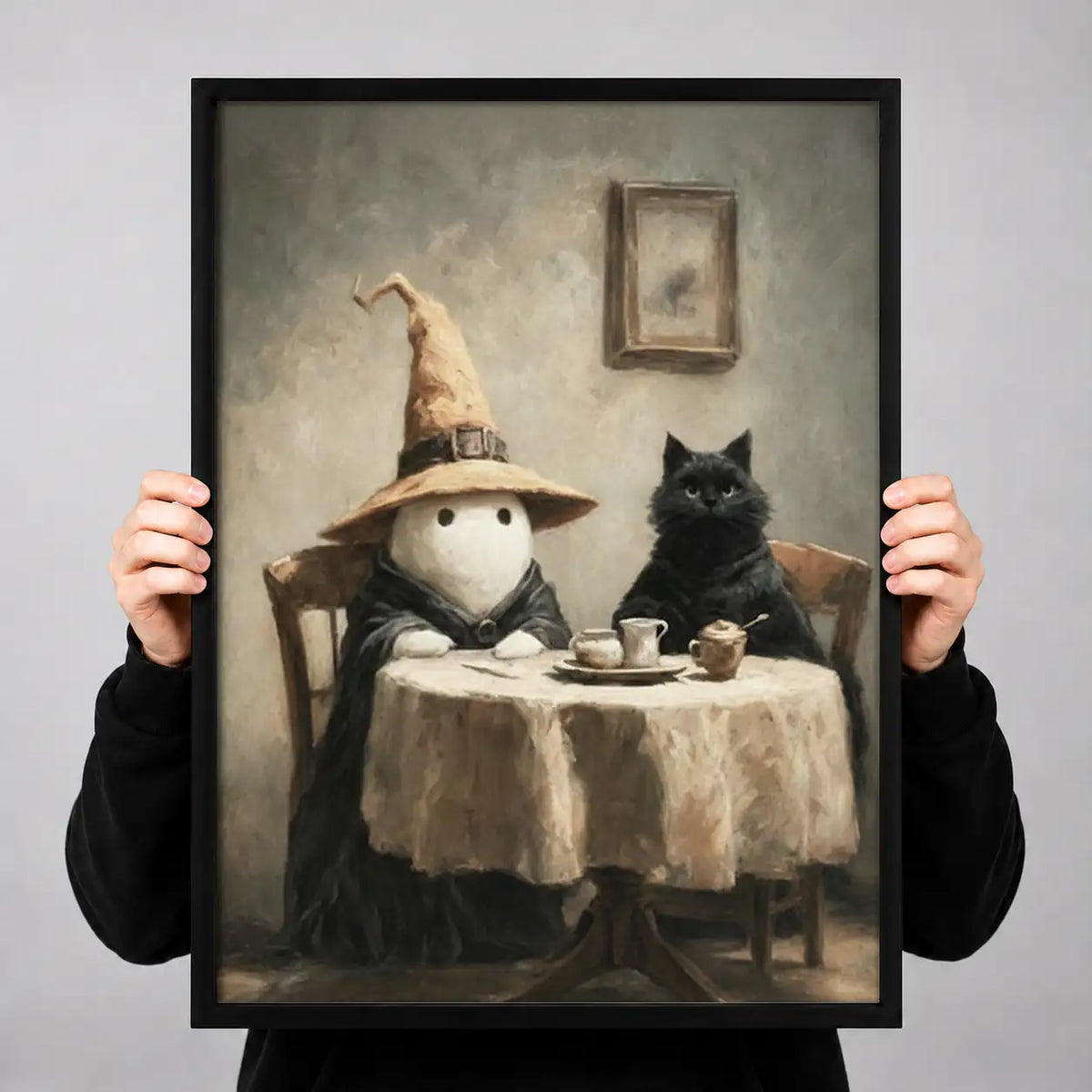 Cat and Mouse Candlelit Dinner Wall Art 3