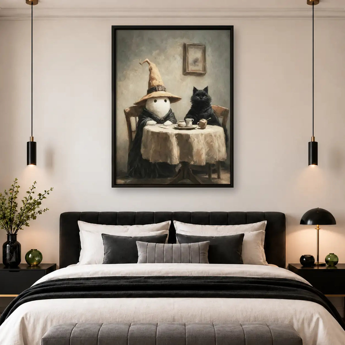 Cat and Mouse Candlelit Dinner Wall Art 4