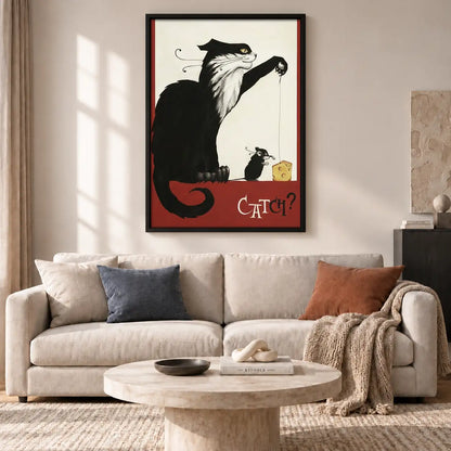 Cat Fight Vintage Poster Wall Art 2