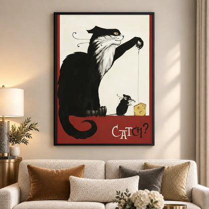 Cat Fight Vintage Poster Wall Art 5