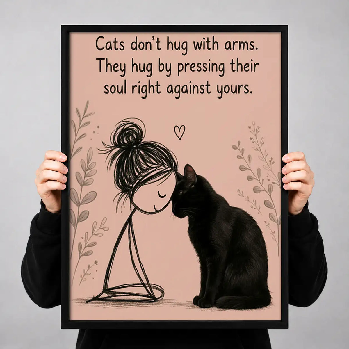 Cats Hug with Their Hearts Wall Art 3
