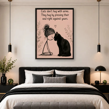 Cats Hug with Their Hearts Wall Art 4