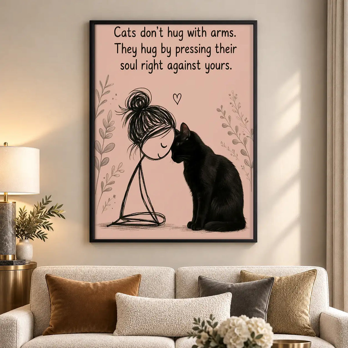 Cats Hug with Their Hearts Wall Art 5