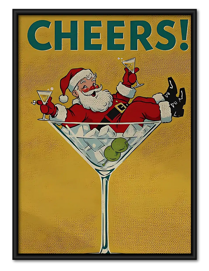 Cheers Animal Cocktail Party Wall Art 1
