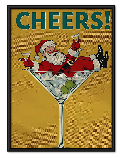 Cheers Animal Cocktail Party Wall Art