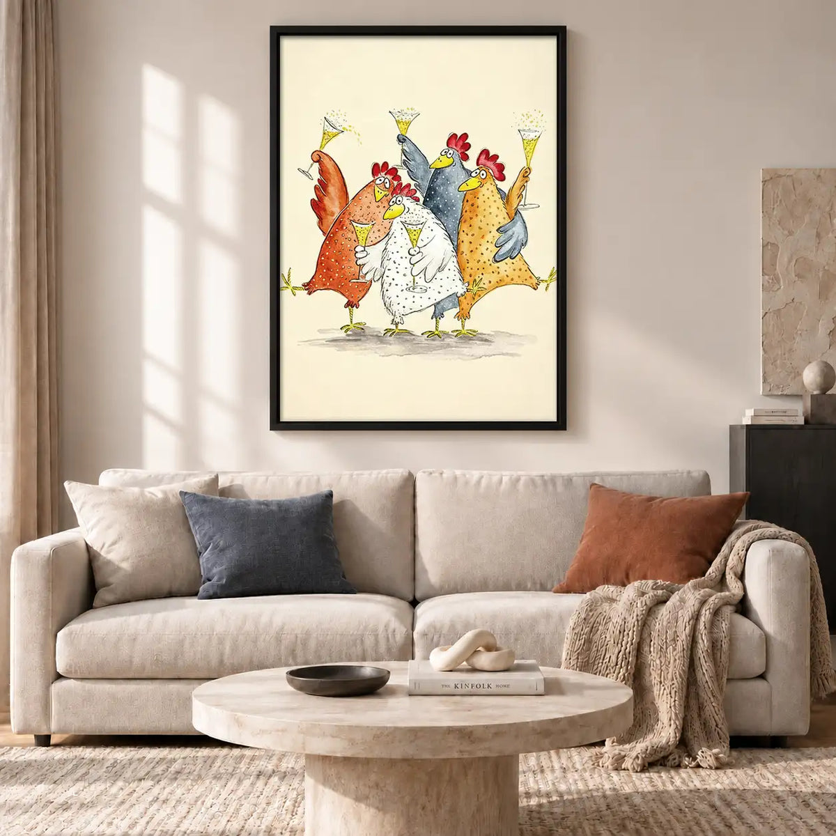 Chicken Martini Party Wall Art 2