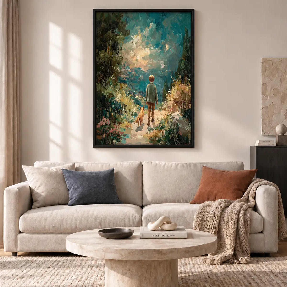 Child Wandering Magical Forest Wall Art 2