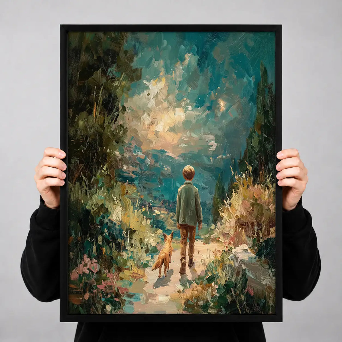 Child Wandering Magical Forest Wall Art 3