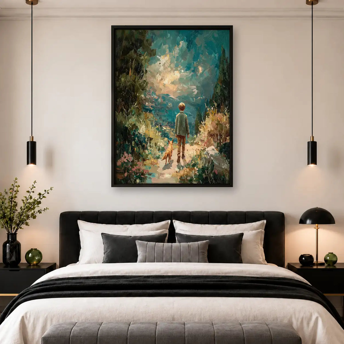 Child Wandering Magical Forest Wall Art 4