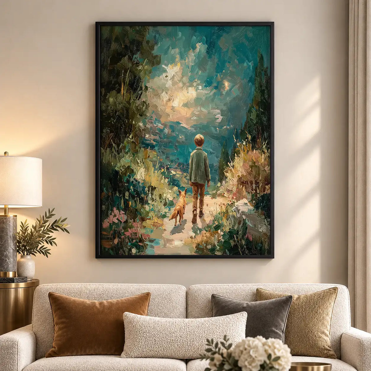 Child Wandering Magical Forest Wall Art 5