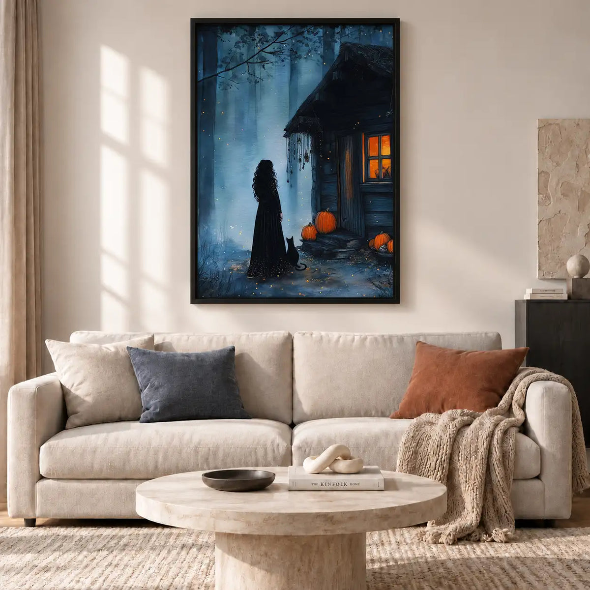 Cloaked Figure at Haunted House Wall Art 2
