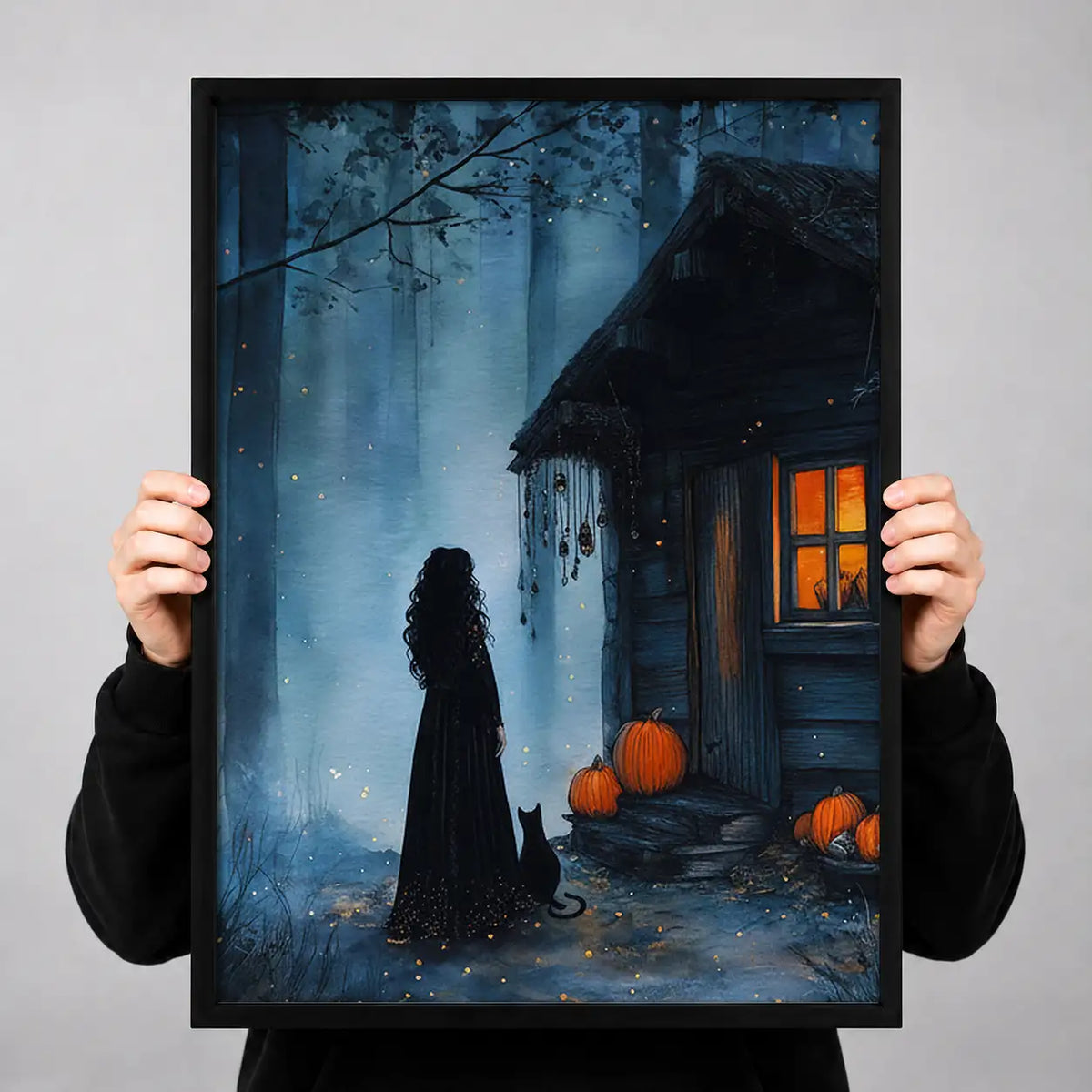 Cloaked Figure at Haunted House Wall Art 3