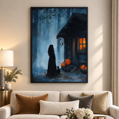 Cloaked Figure at Haunted House Wall Art 5