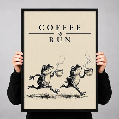 Coffee Run Two Mice Wall Art 3
