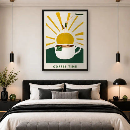 Coffee Time Sunrise Poster Wall Art 4