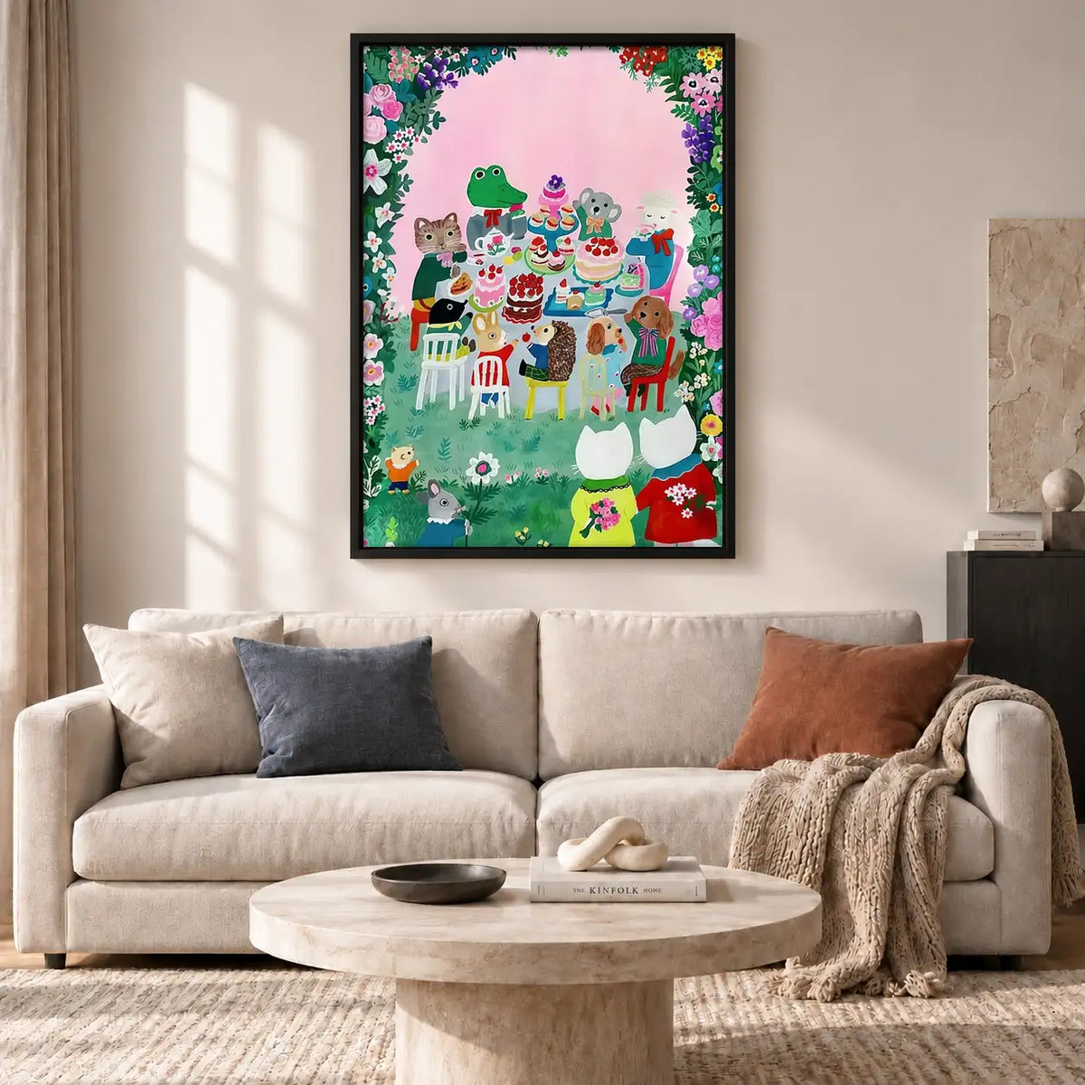 Colorful Animal Garden Party Wall Art 2