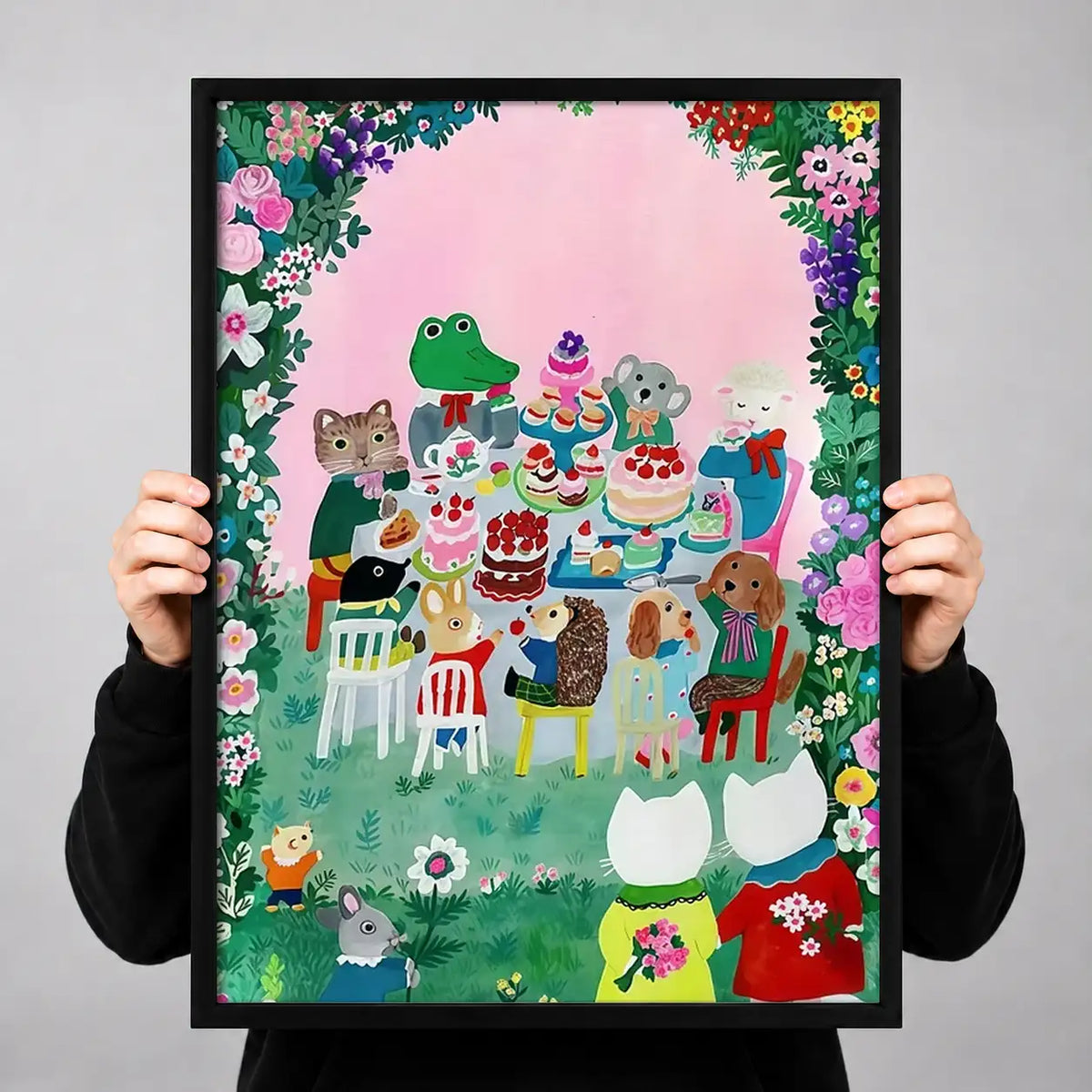 Colorful Animal Garden Party Wall Art 3