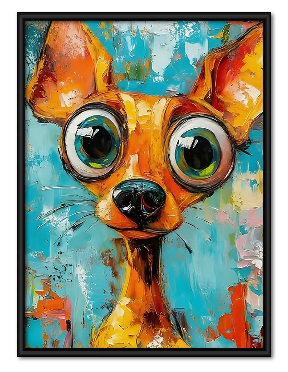 Colorful Chihuahua Pop Portrait Wall Art 1