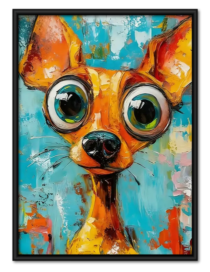 Colorful Chihuahua Pop Portrait Wall Art