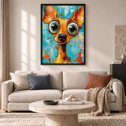 Colorful Chihuahua Pop Portrait Wall Art 2